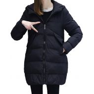 Queenshiny Womens Hooded Lightweight Long Packable Duck Down Coat Jacket
