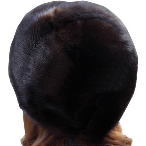  Queenshiny New Fashion Womens 100% Real Genuine Mink Fur Cap