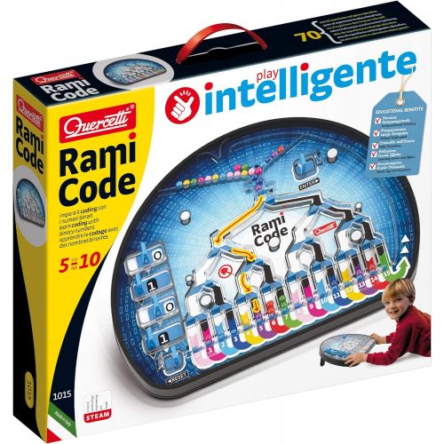  Quercetti - Rami Code - Toy for Learning Early Coding Skills for Kids Ages 4 & Up, Multi-Colore