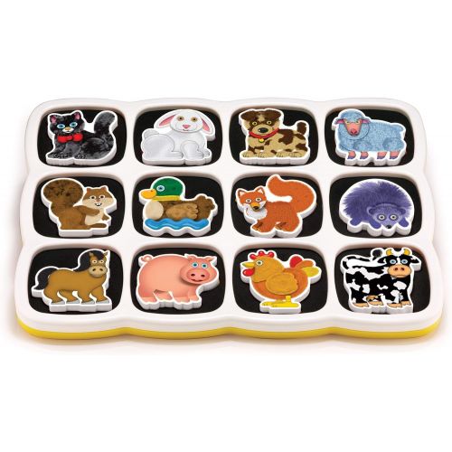  Quercetti - Smart Puzzle Farm - Two-Sided Magnetic Puzzle with 13 Farm Animal Shapes