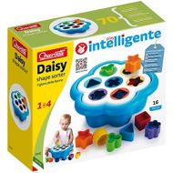 Quercetti Daisy Shape Sorter - Classic 16 Piece Shape and Color Sorting Toy (Made in Italy)