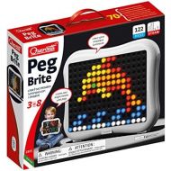 Quercetti - Peg Brite - Light-Up Peg Board Art Toy - Draw with 120 Pegs & Bright Led Lights - Safe for Kids Ages 4 Years & Up