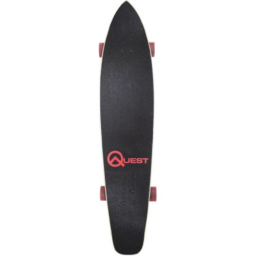  Quest QT-NSC44C The Super Cruiser The Original Artisan Bamboo and Maple 44 Longboard Skateboard,Black