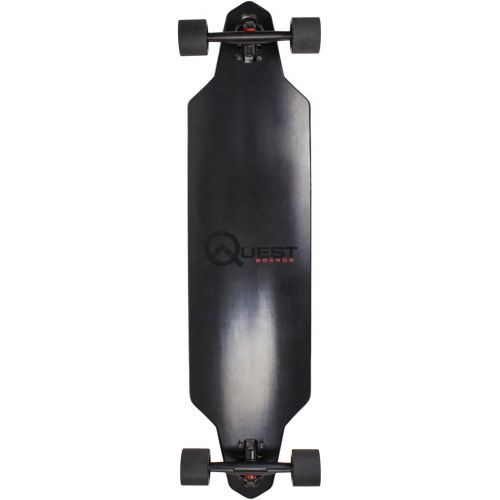  [아마존베스트]Quest Skateboards Zero Dark 40 Downhill Style Slot Through Longboard, Skateboard