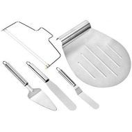 [아마존베스트]Queta Cake Slice Set Including 2 Spatula, Pizza Shovel, Cake Server, Cake Base Divider, Baking DIY for Cakes, Pizza, Cakes, Desserts and Cake Decorating