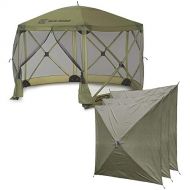 QUICK-SET Clam Escape Portable Outdoor Canopy + 3 Wind Panels