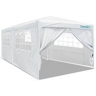 Quictent 10x20 Party Tent Gazebo Wedding Canopy with Removable Sidewalls & Elegant Church