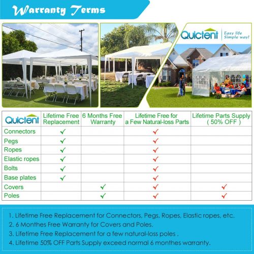  Quictent Outdoor Canopy Gazebo Party Wedding Tent Screen House Sun Shade Shelter with Fully Enclosed Mesh Side Wall (10x10/7.9x7.9, Beige)