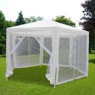 Quictent 6.6x6.6x6.6 Outdoor Hexagonal Canopy Party Wedding Tent W/Nettings