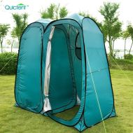 Quictent 2019 Upgraded 2 Room Large Size Pop Up Automatic Rod Bracket Shower Tent/Changing/Toilet Room Camping Privacy Shelter Camping Outdoor Waterproof and Anti-UV with Carry Bag
