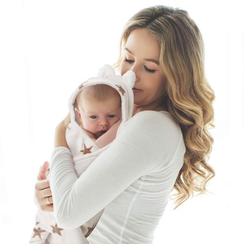  Quiet Cub Adjustable Newborn Baby Swaddle Blanket Wrap 0-12 Months 1 Pack Premium Cotton (White)