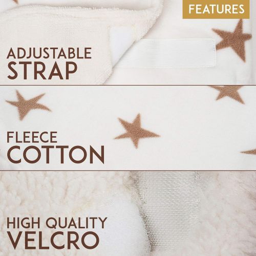  Quiet Cub Adjustable Newborn Baby Swaddle Blanket Wrap 0-12 Months 1 Pack Premium Cotton (White)