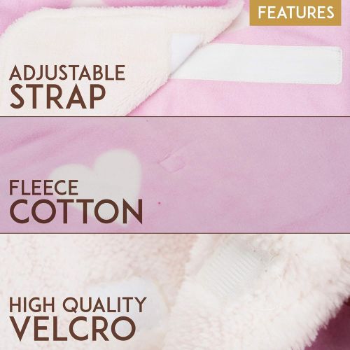  Quiet Cub Adjustable Newborn Baby Swaddle Blanket Wrap 0-12 Months 1 Pack Premium Cotton (Pink)