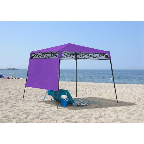  Quik Shade 7 x 7 Go Hybrid Pop-Up Compact and Lightweight Slant Leg Backpack Canopy