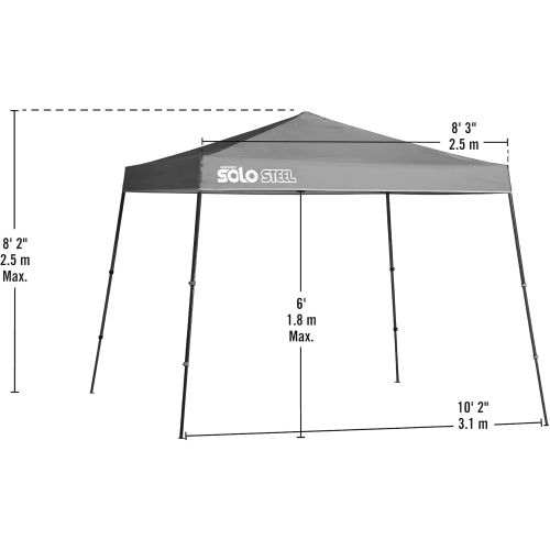  Quik Shade Solo Steel 11 x 11 ft. Slant Leg Canopy, Olive