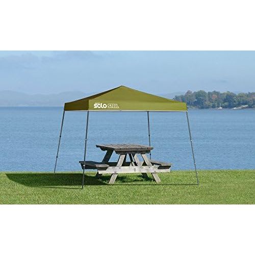  Quik Shade Solo Steel 11 x 11 ft. Slant Leg Canopy, Olive