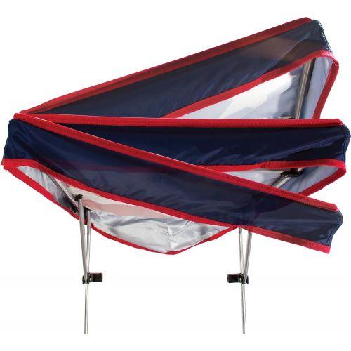  Quik Shade Adjustable Canopy Folding Shade Chair, American Flag