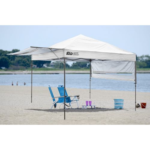  Quik Shade Solo Steel 170 10 x 17 ft. Straight Leg Canopy, White