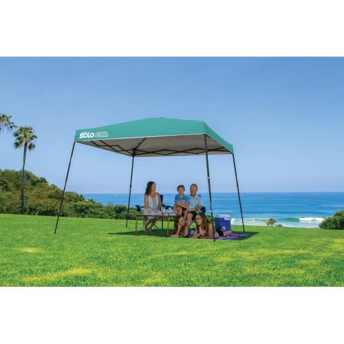  Quik Shade Solo Steel 11 x 11 ft. Slant Leg Canopy, Turquoise