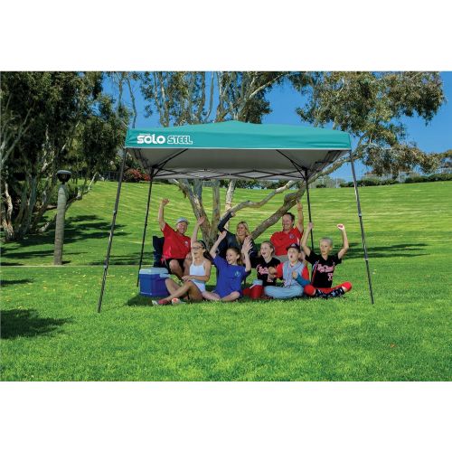  Quik Shade Solo Steel 11 x 11 ft. Slant Leg Canopy, Turquoise