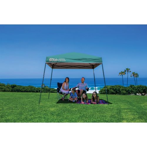  Quik Shade Solo Steel 9 x 9 ft. Slant Leg Canopy, Turquoise