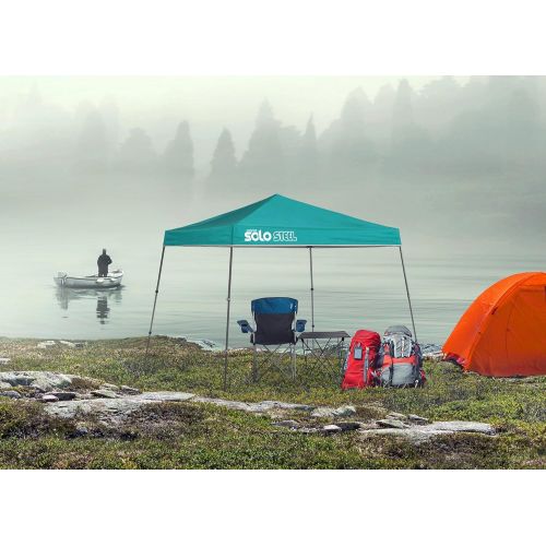  Quik Shade Solo Steel 9 x 9 ft. Slant Leg Canopy, Turquoise