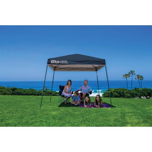  Quik Shade Solo Steel 9 x 9 ft. Slant Leg Canopy, Midnight Blue