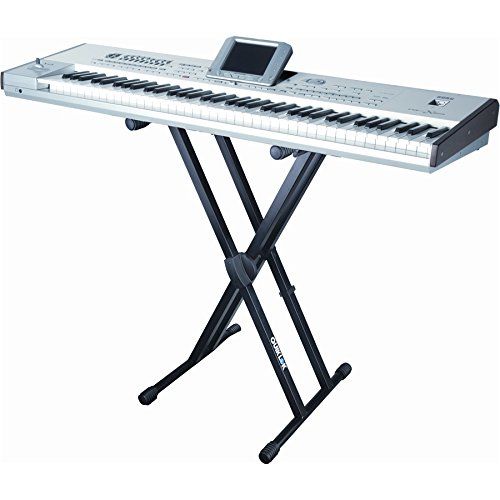  Quik-Lok Quik Lok Heavy Duty, Double-Brace, Single-Tier X Keyboard Stand with Trigger-Lok Height Adjustment System (T-550)