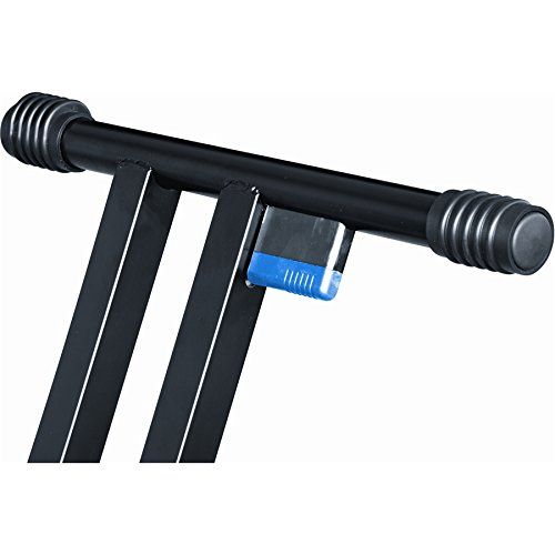 Quik-Lok Quik Lok Heavy Duty, Double-Brace, Single-Tier X Keyboard Stand with Trigger-Lok Height Adjustment System (T-550)