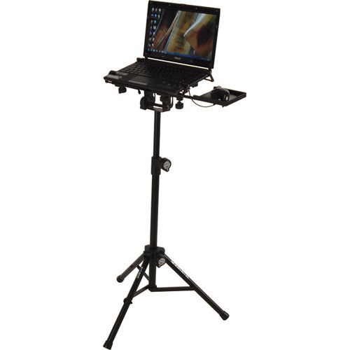  QuikLok LPH-004 Fully Adjustable Tripod-Base Universal Laptop Holder