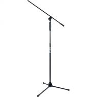 QuikLok A-989 Tripod Base Boom Mic Stand with One-Hand Clutch Height Adjustment