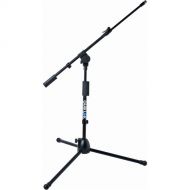 QuikLok A306BKAM Microlite Short Tripod Microphone Stand with Telescopic Boom