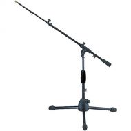 QuikLok A-341 Short Tripod Microphone Stand with Telescoping Boom - Measures 16.5 to 19.25