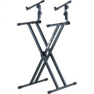 QuikLok QL-642 X-Style Double Brace Two-Tier Heavy Duty Keyboard Stand