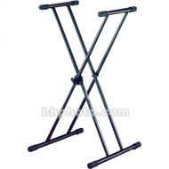 QuikLok T20 X-Style Double Brace Keyboard Stand with Dino-Bite Locking Disc