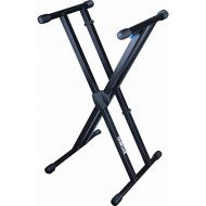 Quik Lok Heavy Duty, Double-Brace, Single-Tier X Keyboard Stand with Trigger-Lok Height Adjustment System (T-550)