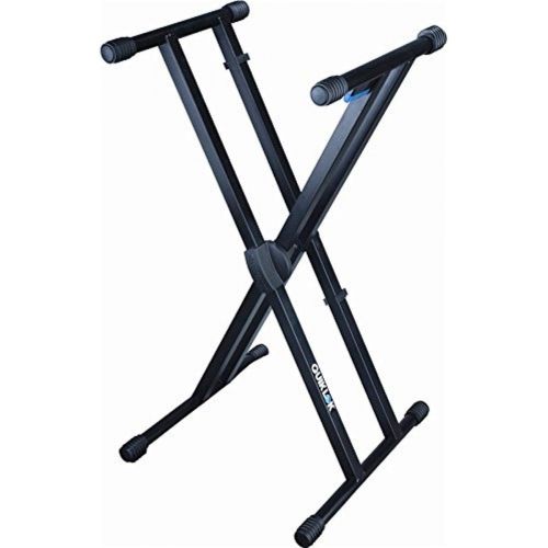  Quik Lok Heavy Duty, Double-Brace, Single-Tier X Keyboard Stand with Trigger-Lok Height Adjustment System (T-550)