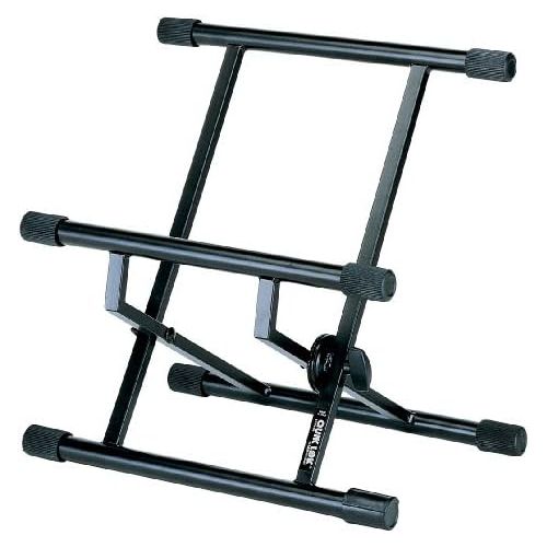  [아마존베스트]Quik Lok BS/317 Low Profile Amplifier Double Brace Monitor Stand - Black