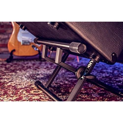  [아마존베스트]Quik Lok BS/317 Low Profile Amplifier Double Brace Monitor Stand - Black