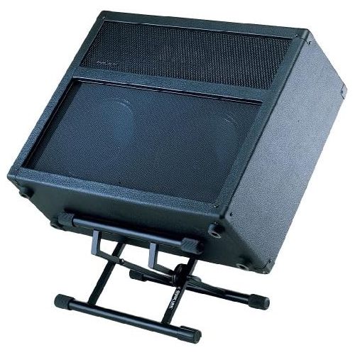  [아마존베스트]Quik Lok BS/317 Low Profile Amplifier Double Brace Monitor Stand - Black