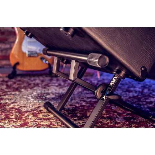  [아마존베스트]Quik Lok BS/317 Low Profile Amplifier Double Brace Monitor Stand - Black