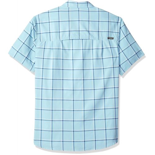 퀵실버 Quiksilver Mens Wake Plaid Button Down Shirt