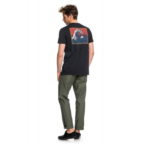 퀵실버 Quiksilver Mens The Original Mountain and Wave Tee Shirt