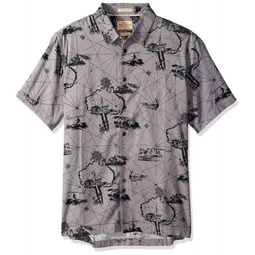 퀵실버 Quiksilver Mens Finding Waves Button Down Shirt