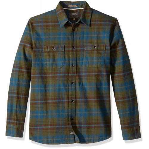 퀵실버 Quiksilver Mens Raleigh Button Down Flannel Shirt