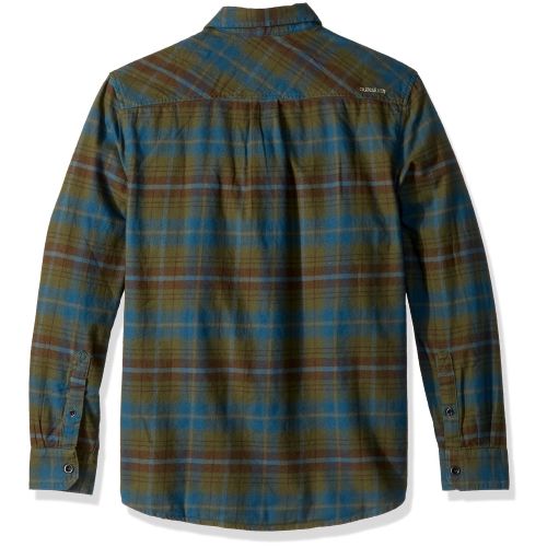 퀵실버 Quiksilver Mens Raleigh Button Down Flannel Shirt