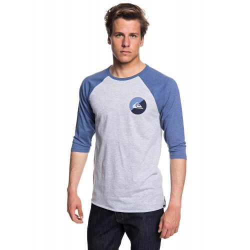 퀵실버 Quiksilver Mens Lucky Pick 3/4 Sleeve Tee Shirt