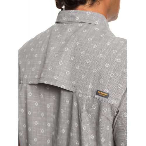 퀵실버 Quiksilver Mens Wake Manoa Rain Button Down Shirt