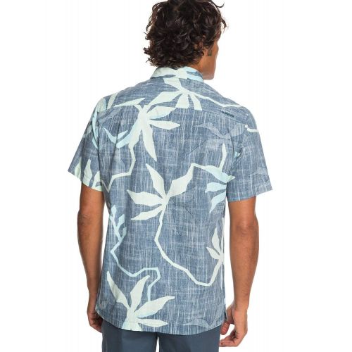 퀵실버 Quiksilver Mens Gully Floral Button Down Shirt