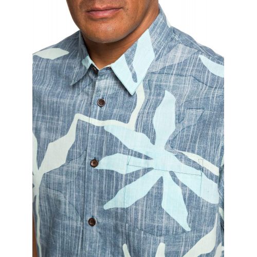 퀵실버 Quiksilver Mens Gully Floral Button Down Shirt